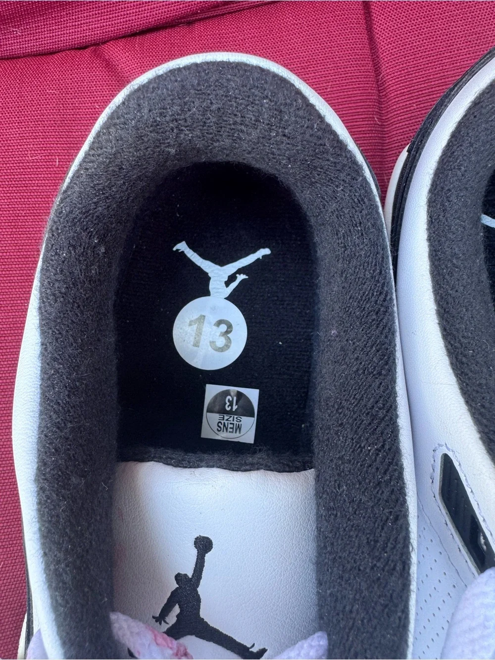 Jordan Men's White and Black Low-Top Sneakers